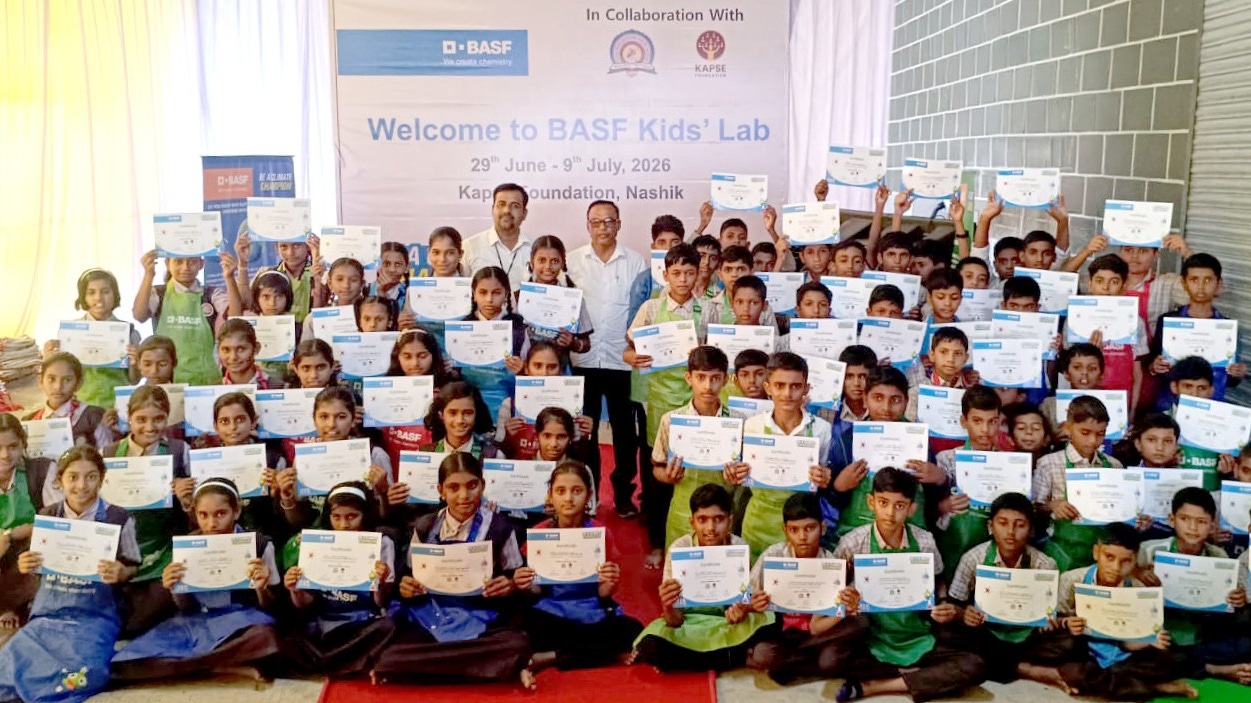 Official image for BASF India collaborates with Kapse Foundation and MVP Nashik on Kids' Lab climate program
