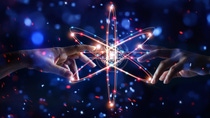 
Hands touching science and network connection and data exchanges on glitter bright lights colorful  background; Shutterstock ID 762804589; Thema: Sustainability