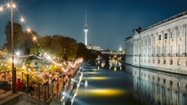 Berlin Restaurant Strandbar party Spree Germany