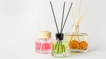 Different reed diffusers on white background Different reed diffusers on white background