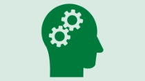 Illustration of a human profile with gears inside the head, symbolizing knowledge, learning, development, and professional growth opportunities. Illustration of a human profile with gears inside the head, symbolizing knowledge, learning, development, and professional growth opportunities.