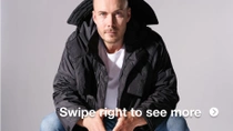 Male model with black jacket  Male model with black jacket