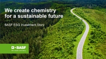 BASF ESG Investment Story: A road curves through a green forest landscape