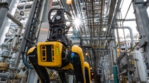 At BASF’s Verbund site in Geismar, Louisiana, this dog-like robot can capture digital and thermal images, video and sound. 