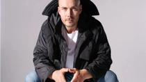 Male model with black jacket 