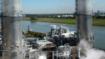 BASF's production site by the river  BASF's production site by the river