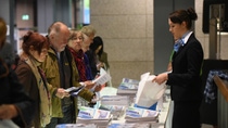 Shareholders at the Annual Shareholders’ Meeting of BASF SE in the Congress Center Rosengarten, Mannheim.