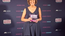 BASF’s Site Director in Wyandotte, Michigan, Michele Barney, receives a 2025 Women MAKE Award from the Manufacturing Institute, part of the National Association of Manufacturers.