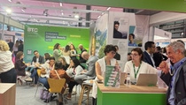 Imagen abierta del stand de la feria Cosmetorium en el que han compartido espacio BASF y BTC Imagen abierta del stand de la feria Cosmetorium en el que han compartido espacio BASF y BTC