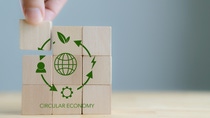 Circular Economy diagram on puzzle Circular Economy diagram on puzzle