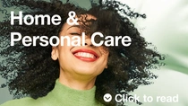 Smiling woman with curly hair  Smiling woman with curly hair