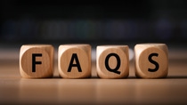 Close-up Shot of FAQS wooden blocks Close-up Shot of FAQS wooden blocks