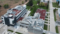 Luftansicht des Technology Comptence Center in Marchamalo (Guadalajara), Spanien. Luftansicht des Technology Comptence Center in Marchamalo (Guadalajara), Spanien.