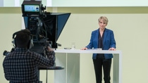 Dr. Melanie Maas-Brunner, Member of the Board of Executive Directors and Chief Technology Officer of BASF SE, and Nina Schwab-Hautzinger, Senior Vice President Corporate Communications & Government Relations, have presented along with scientists current innovation examples for more sustainable mobility and agriculture at this year's research press conference. Dr. Melanie Maas-Brunner, Member of the Board of Executive Directors and Chief Technology Officer of BASF SE, and Nina Schwab-Hautzinger, Senior Vice President Corporate Communications & Government Relations, have presented along with scientists current innovation examples for more sustainable mobility and agriculture at this year's research press conference.
