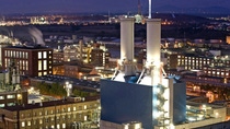 BASF's chemical plant at night BASF's chemical plant at night
