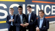 The winners of Chemquiz 2019 were Manchester Grammar School, represented by Natham Loh, Jioiadd Ali, Benjamin Mathole and Rohan Aggarwal The winners of Chemquiz 2019 were Manchester Grammar School, represented by Natham Loh, Jioiadd Ali, Benjamin Mathole and Rohan Aggarwal