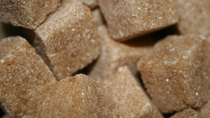 Cubes of brown sugar