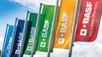 BASF flags at the Ludwigshafen site BASF flags at the Ludwigshafen site