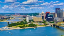 Aerial Pittsburgh Skyline
