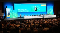 Dr. Markus Kamieth, Chairman of the Board of Executive Directors of BASF SE, speaking at the Annual Shareholders’ Meeting
Photo: BASF SE
