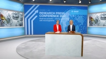 Dr. Melanie Maas-Brunner, Member of the Board of Executive Directors and Chief Technology Officer at BASF, (left) and Dr. Nina Schwab-Hautzinger, Corporate Communications & Government Relations, kick off the BASF Research Press Conference 2022. Dr. Melanie Maas-Brunner, Member of the Board of Executive Directors and Chief Technology Officer at BASF, (left) and Dr. Nina Schwab-Hautzinger, Corporate Communications & Government Relations, kick off the BASF Research Press Conference 2022.