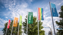 BASF Flaggen am Standort Münster BASF Flaggen am Standort Münster