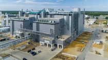 Aerial view of the construction for BASF's cathode active materials plant in Schwarzheide. Aerial view of the construction for BASF's cathode active materials plant in Schwarzheide.