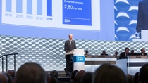 Dr. Kurt Bock, Chairman of the Board of Executive Directors, speaking to the Annual Shareholders’ Meeting. Dr. Kurt Bock, Chairman of the Board of Executive Directors, speaking to the Annual Shareholders’ Meeting.