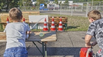 Geschicklichkeitsspiele mit der Wasserspritze