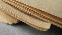 Stack of brown paper