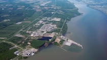 BASF signed an agreement to secure land for its future cathode active materials and battery recycling site along Saint Lawrence River in Bécancour, Quebec, Canada. Photo courtesy of SPIPB[SPIPB: Société du parc industriel et portuaire de Bécancour]