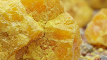 Sulfur crystals