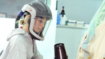 Young female car painter                                                                                                                                                                                                                                                                                                Young female car painter