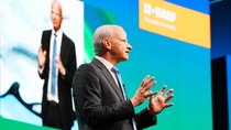 Dr. Markus Kamieth, Chairman of the Board of Executive Directors of BASF SE, speaking at the Annual Shareholders’ Meeting
Photo: BASF SE
