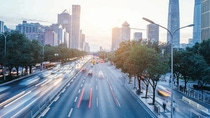 urban traffic street in city of China. urban traffic street in city of China.