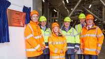 Judith Cummins, MP Bradford South pictured after opening the new line at BASF in Bradford, with Damien Caby (Senior Vice President Oilfield and Mining Solutions), Andrew Weatherall (Vice President Operations, Paper and Water Chemicals),
Andrew Irving (GMB Convenor, Bradford and Grimsby), David Calder (Site Manager, Bradford and Grimsby} and Andreas Tuerk (Senior Vice President Paper & Water Chemicals). Judith Cummins, MP Bradford South pictured after opening the new line at BASF in Bradford, with Damien Caby (Senior Vice President Oilfield and Mining Solutions), Andrew Weatherall (Vice President Operations, Paper and Water Chemicals),
Andrew Irving (GMB Convenor, Bradford and Grimsby), David Calder (Site Manager, Bradford and Grimsby} and Andreas Tuerk (Senior Vice President Paper & Water Chemicals).