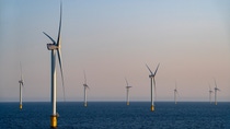BASF’s Intermediates division converts its entire European amines portfolio to 100 percent renewable electricity. The transition starts in May 2025 and will apply to all amines produced at the European production sites in Ludwigshafen, Germany, and Antwerp, Belgium. Photo: Wind turbines in offshore wind farm Hollandse Kust Zuid, BASF SE