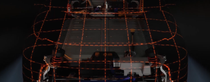A close-up of the technical interior of a car. A close-up of the technical interior of a car.