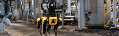 At BASF’s Verbund site in Geismar, Louisiana, this dog-like robot can capture digital and thermal images, video and sound. It can be programmed to walk specific routes at specific times or can be manually driven to inspection points.