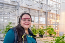 Zhong Zeng in her lab.