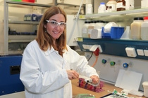 Anna Maria Cristadoro in her lab.