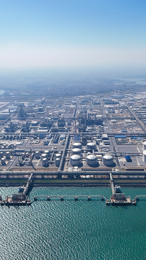 Aerial view of Zhanjiang Verbund site