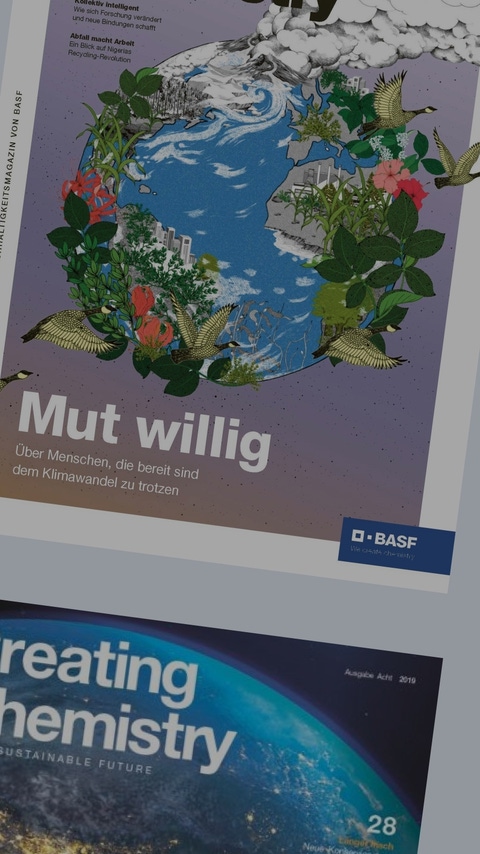 Collage aus Creating Chemistry Magazin Covern Collage aus Creating Chemistry Magazin Covern