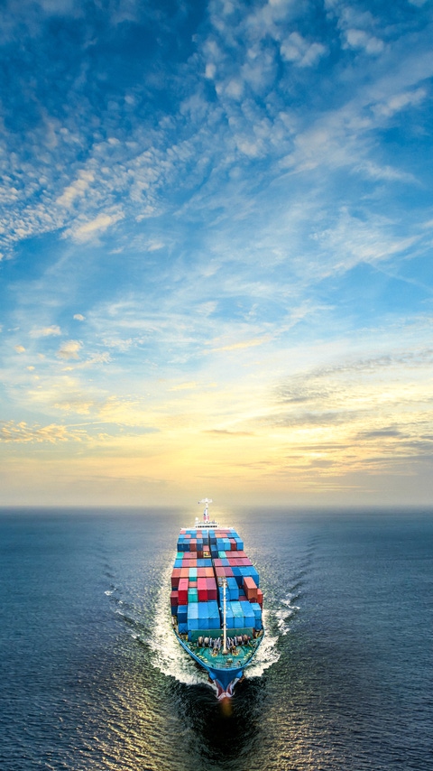 Expanse of the sea against the sunset sky. Beautiful seascape.  Expanse of the sea against the sunset sky. Beautiful seascape.