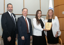 From left to right: David Widawsky, Chemistry, Economics, and Sustainable Strategies Division Director, Office of Pollution Prevention and Toxics, U.S. EPA; Mark Hartman, Deputy Director for Management, Office of Pollution Prevention and Toxics U.S. EPA; Ana Caspari, Marketing Manager, Home Care North America, BASF; Alexandra Dapolito Dunn, Assistant Administrator, Office of Chemical Safety and Pollution Prevention, U.S. EPA. From left to right: David Widawsky, Chemistry, Economics, and Sustainable Strategies Division Director, Office of Pollution Prevention and Toxics, U.S. EPA; Mark Hartman, Deputy Director for Management, Office of Pollution Prevention and Toxics U.S. EPA; Ana Caspari, Marketing Manager, Home Care North America, BASF; Alexandra Dapolito Dunn, Assistant Administrator, Office of Chemical Safety and Pollution Prevention, U.S. EPA.
