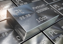 Platinum bars or ingots background. Precious metals. 3d illustration