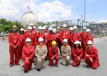 Students and teachers participating in TECH Academy tour BASF’s facilities at the site on Amnicola Highway. Students and teachers participating in TECH Academy tour BASF’s facilities at the site on Amnicola Highway.