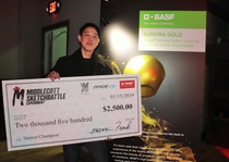 The winner of the 2019 Detroit Middlecott SketchBattle presented by BASF was Sung Kwon Go, a student at Detroit’s College of Creative Studies, who received a $2,500 prize check. The winner of the 2019 Detroit Middlecott SketchBattle presented by BASF was Sung Kwon Go, a student at Detroit’s College of Creative Studies, who received a $2,500 prize check.