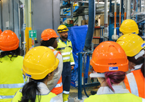 Students explore the BASF Bradford site as part of ScienceXperience, learning about careers in science, technology, engineering and manufacturing from site experts.