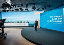 BASF-Vorstandsvorsitzender Dr. Markus Kamieth während seiner Rede zur Hauptversammlung
Foto: BASF SE